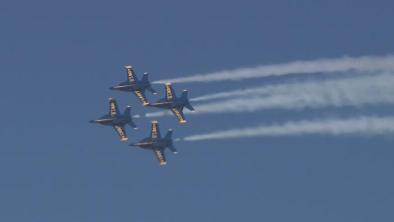 Blue Angels roar back over San Francisco after weather conditions threaten Fleet Week show — CBS Bay Area (KPIX), Hillsborough Arts news