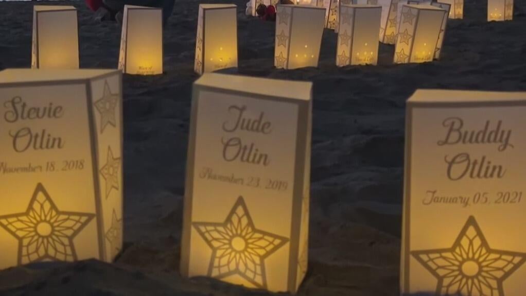 At San Francisco's Baker Beach, a wave of light honors babies lost too soon — CBS Bay Area (KPIX), Hillsborough Community news