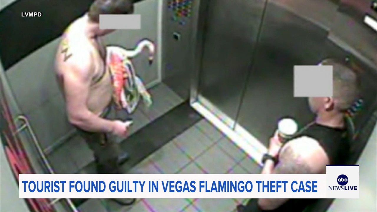 Man who snatched Peachy the flamingo from Las Vegas hotel exhibit found guilty of animal cruelty

       — ABC 7 Bay Area, Hillsborough Arts news