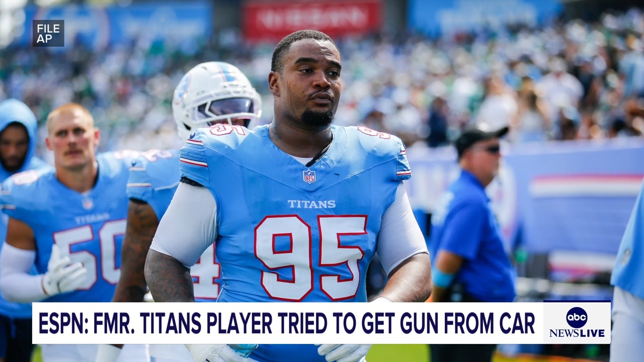 Jordan Elliott was released by Titans after pulling out gun in parking lot, coach Robert Saleh says
       — ABC 7 Bay Area, Hillsborough Sports news