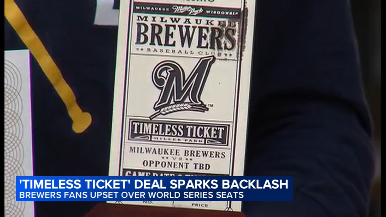 Brewers 'Timeless Ticket' holders say the team isn't fully honoring deal for World Series seats
       — ABC 7 Bay Area, Hillsborough Schools news