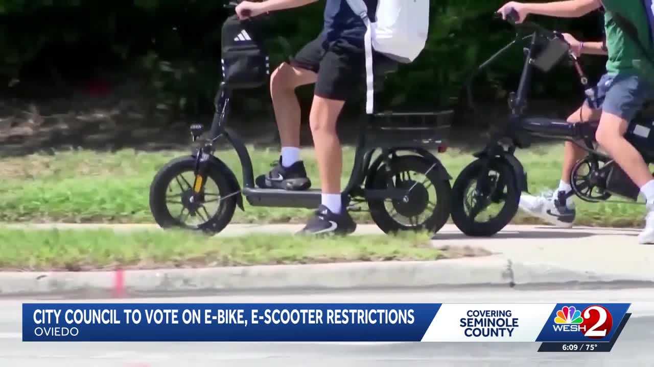Oviedo city council to vote on micromobility rules to improve sidewalk safety — WESH 2 Orlando, Hillsborough Government news