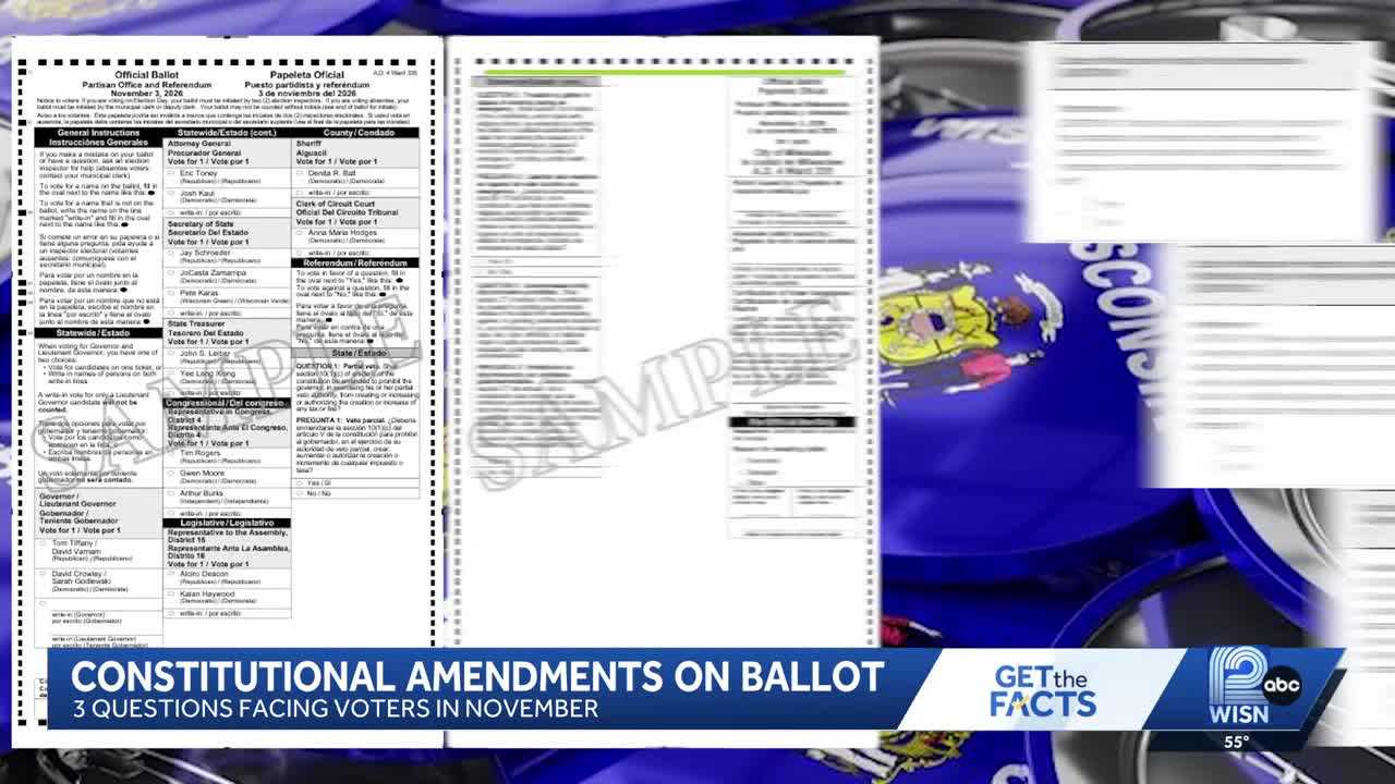 Get the Facts: Three constitutional amendments on this year's ballot — WISN 12 Milwaukee, Hillsborough Community news