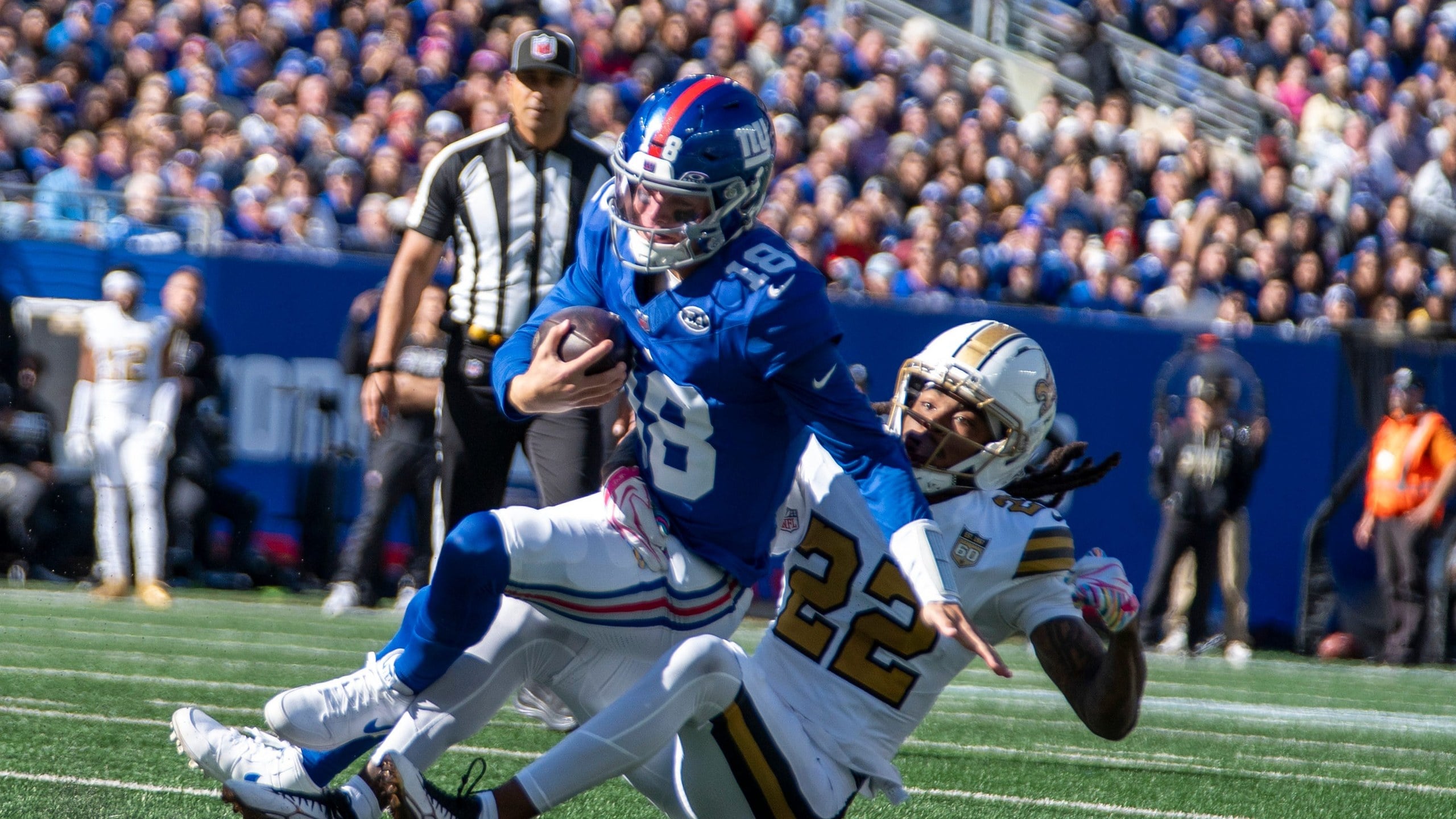 Giants Get Full JJ McCarthy Experience vs Saints — Minnesota Sports Fan, Hillsborough Sports news