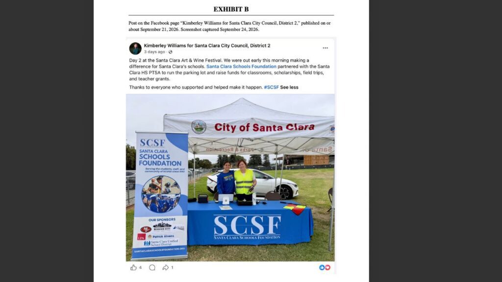 Santa Clara candidate faces complaint over campaign post — San Jose Spotlight, Hillsborough Technology news